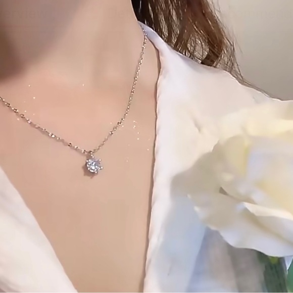 New 925 Silver Iced Out bling sparkling Necklace - Picture 4 of 9